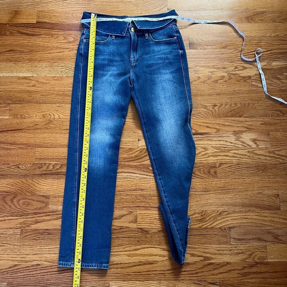 Frame Le High Straight Stallis Jeans Womens 26 Dark Blue High Rise NWT‎ - Picture 3 of 10